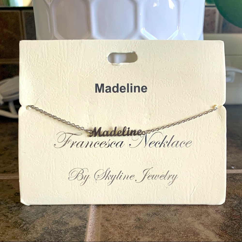 NWT Personalized Silver Necklace